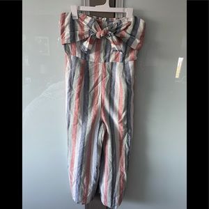 American eagle sleeveless linen romper size large